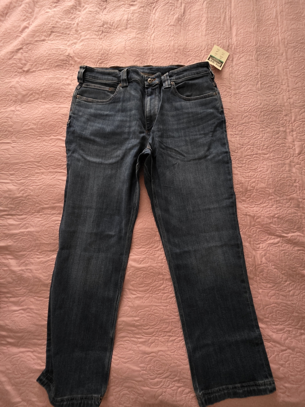 Duluth Trading Co Dark Indigo Straight-Leg Jeans